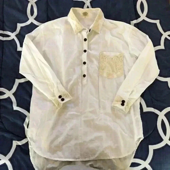 Free People By Artisan‎ De Luxe Buttonfront Shirt - Picture 7 of 15